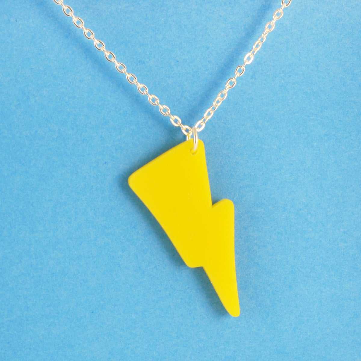 Lightning Bolt necklace i am acrylic