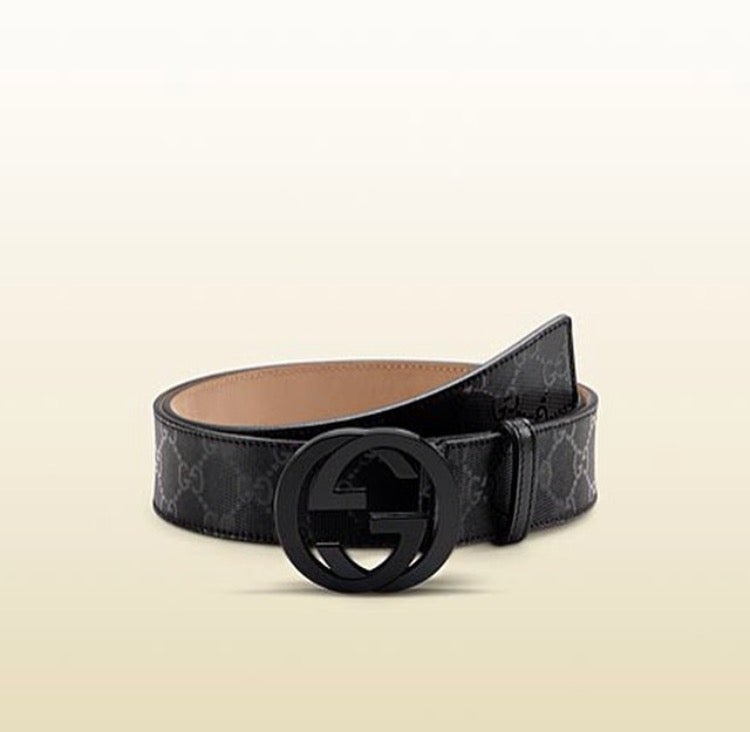 Authentic Designer — Authentic Black Gucci belt