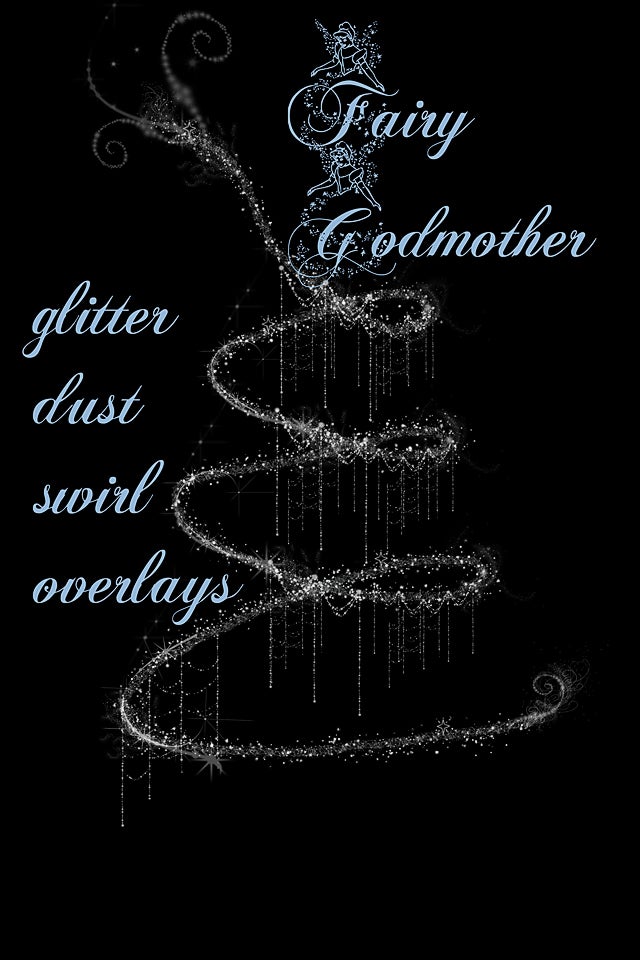 Fairy Godmother Glitter Dust Swirl Overlays / Shoot for  Fairy Godmother Glitter Dust Swirl Overlays / Shoot for
