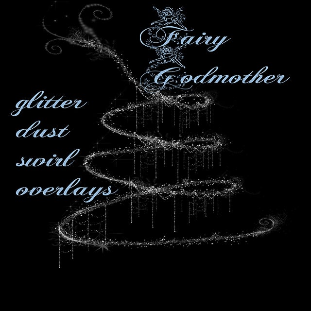 Fairy Godmother Glitter Dust Swirl Overlays / Shoot for 