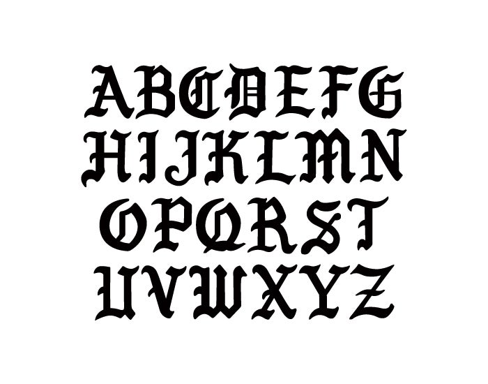 gothic font