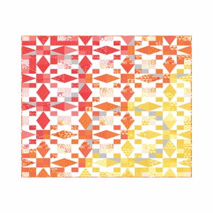 Image of Sunrise Quilt Pattern-PDF