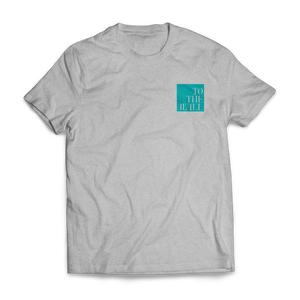 Image of To The Wall logo Tee - Heather Grey