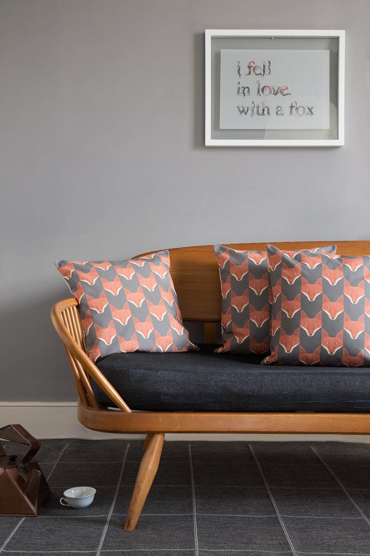 Image of "The Fox And The Lost Soldier" Cushion Cover