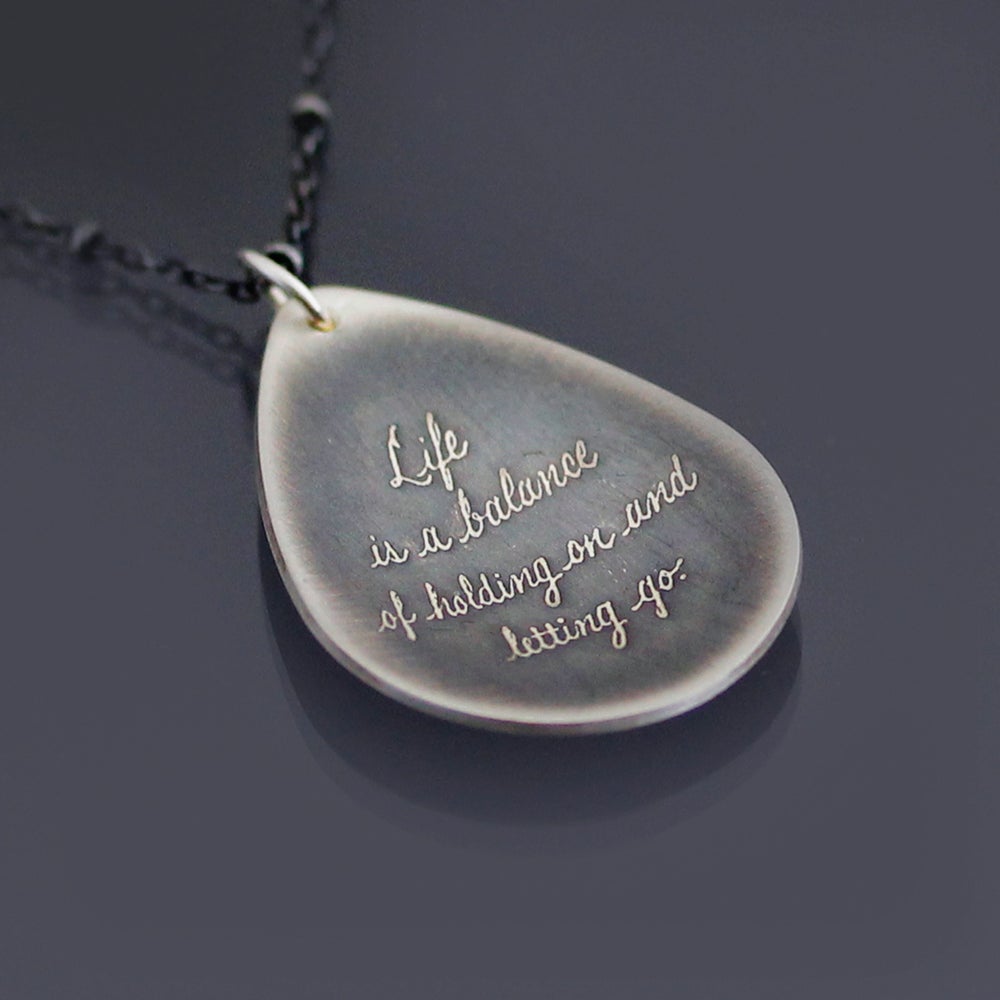 Lisa Hopkins Design — Sterling Silver Balance Necklace Inspirational