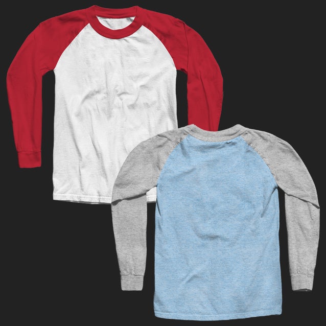 shirt raglan mockup Apparel Mockup 3/4 Raglan â€” Sleeve Mockup Shirt