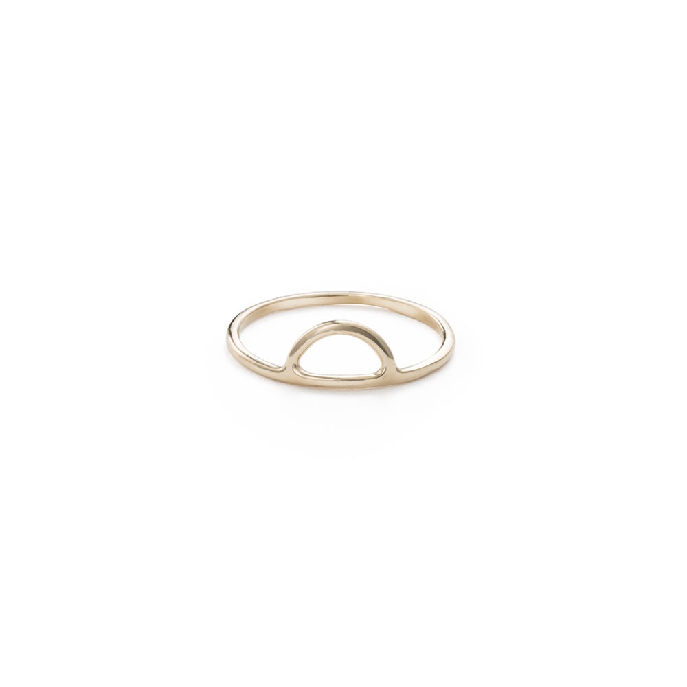 Image of Half Moon Ring - 14k Gold