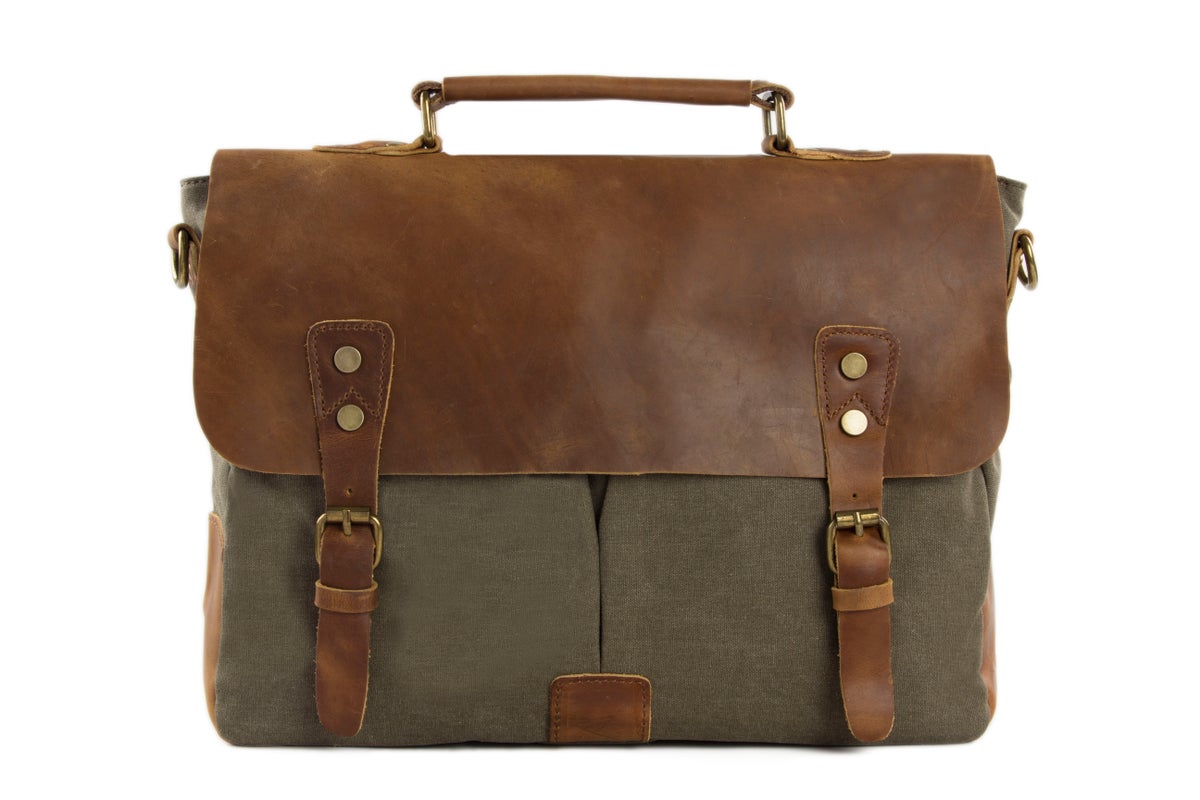 MoshiLeatherBag - Handmade Leather Bag Manufacturer — Handmade Canvas Leather Briefcase ...