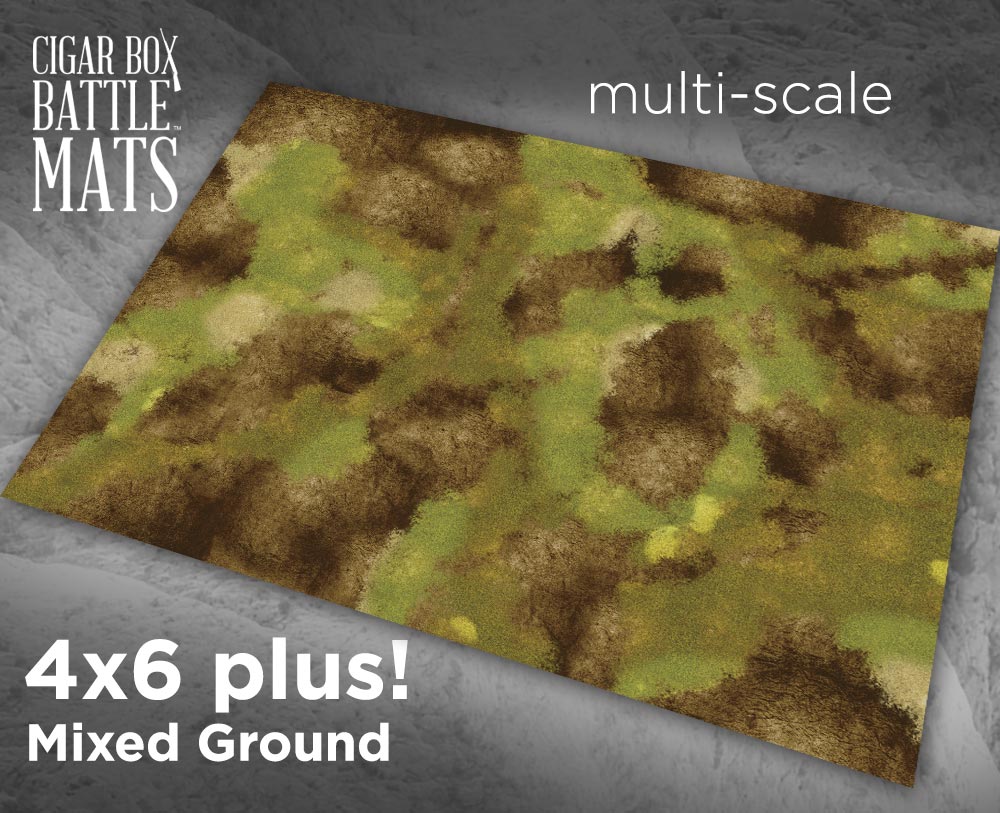 Mixed Ground -- 4x6 plus -- #240 / Cigar Box Battle Store