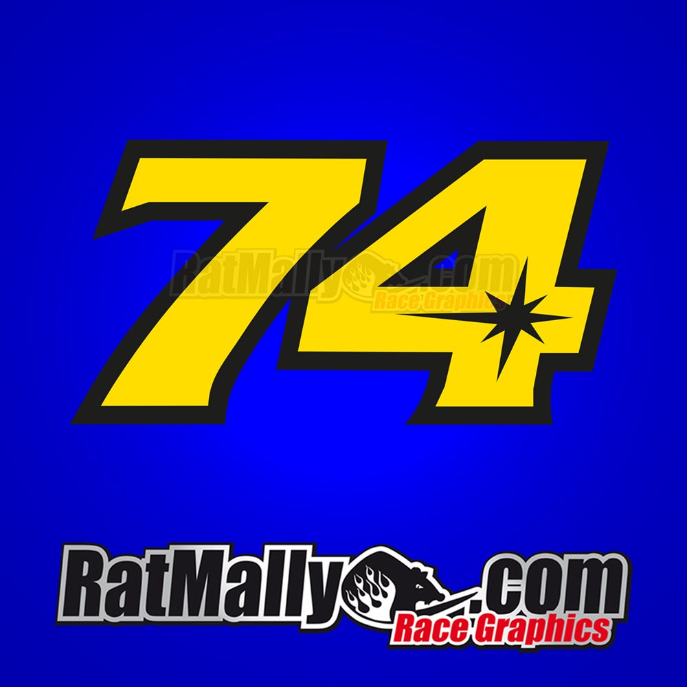 #74 Daijiro Kato Race Numbers / RatMally Race Graphics