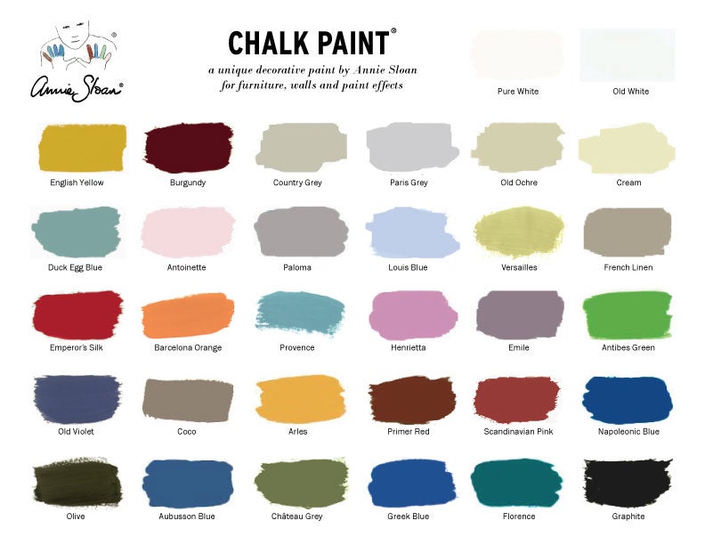 Chalk Paint A Decorative Paint By Annie Sloan Find   Annie Sloan US Colour Card Complete 