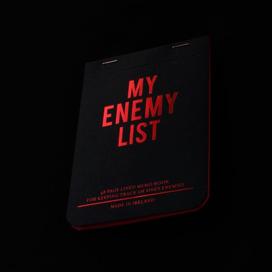 Image of MY ENEMY LIST - notebook