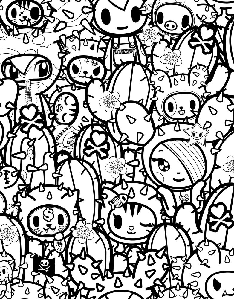 Effortfulg: Tokidoki Coloring Pages