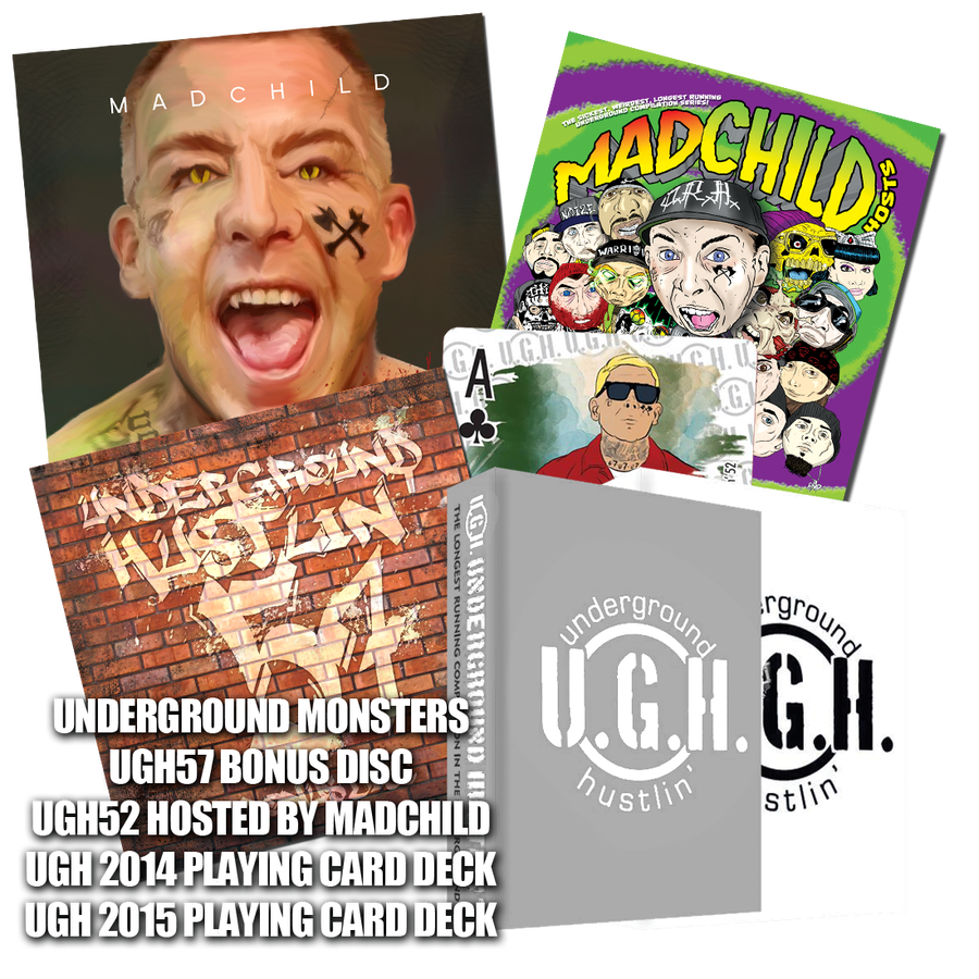 Image of MADCHILD - Underground Monsters, UGH57, UGH52 hosted by Madchild, 2014 + 2015 UGH Decks