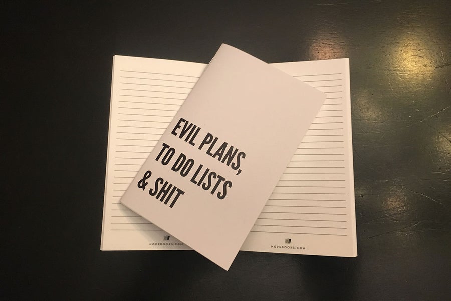 Image of Evil Plans, To Do Lists & Shit
