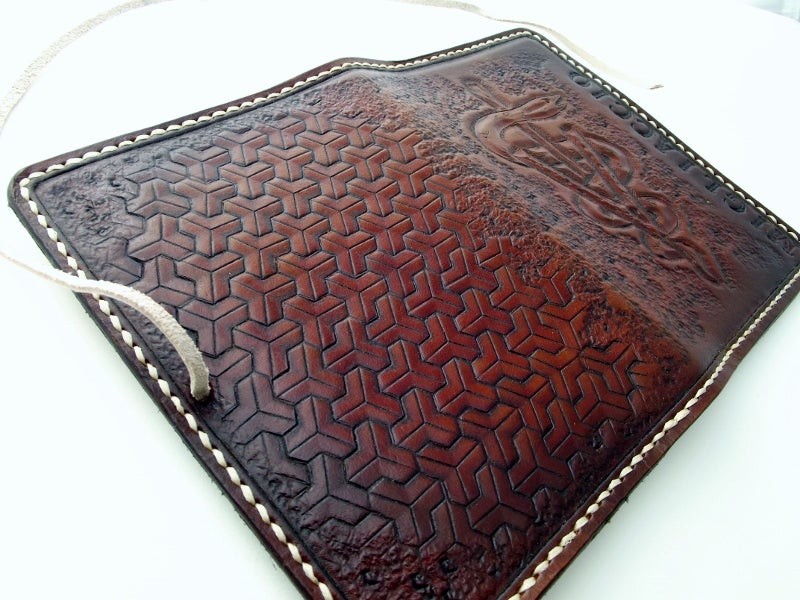 Flaquito Leather — Custom Hand Tooled Leather Notepad, day planner