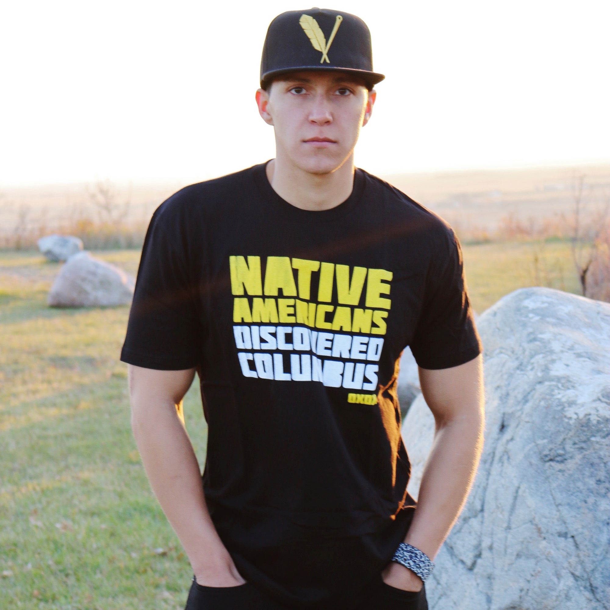 native americans discovered columbus shirt