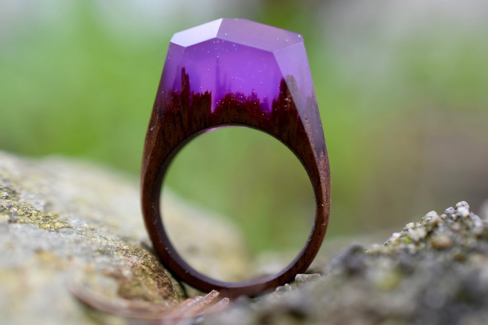 Image of Delicate Dark Amethyst Forest