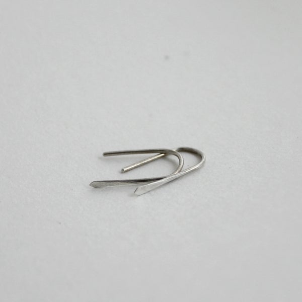 Image of Pointed Staple Earrings