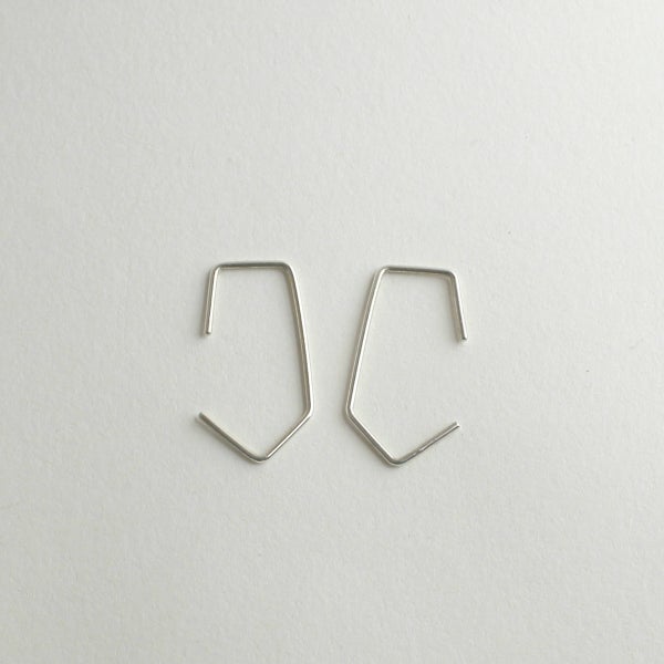 Image of Facet Staple Earrings