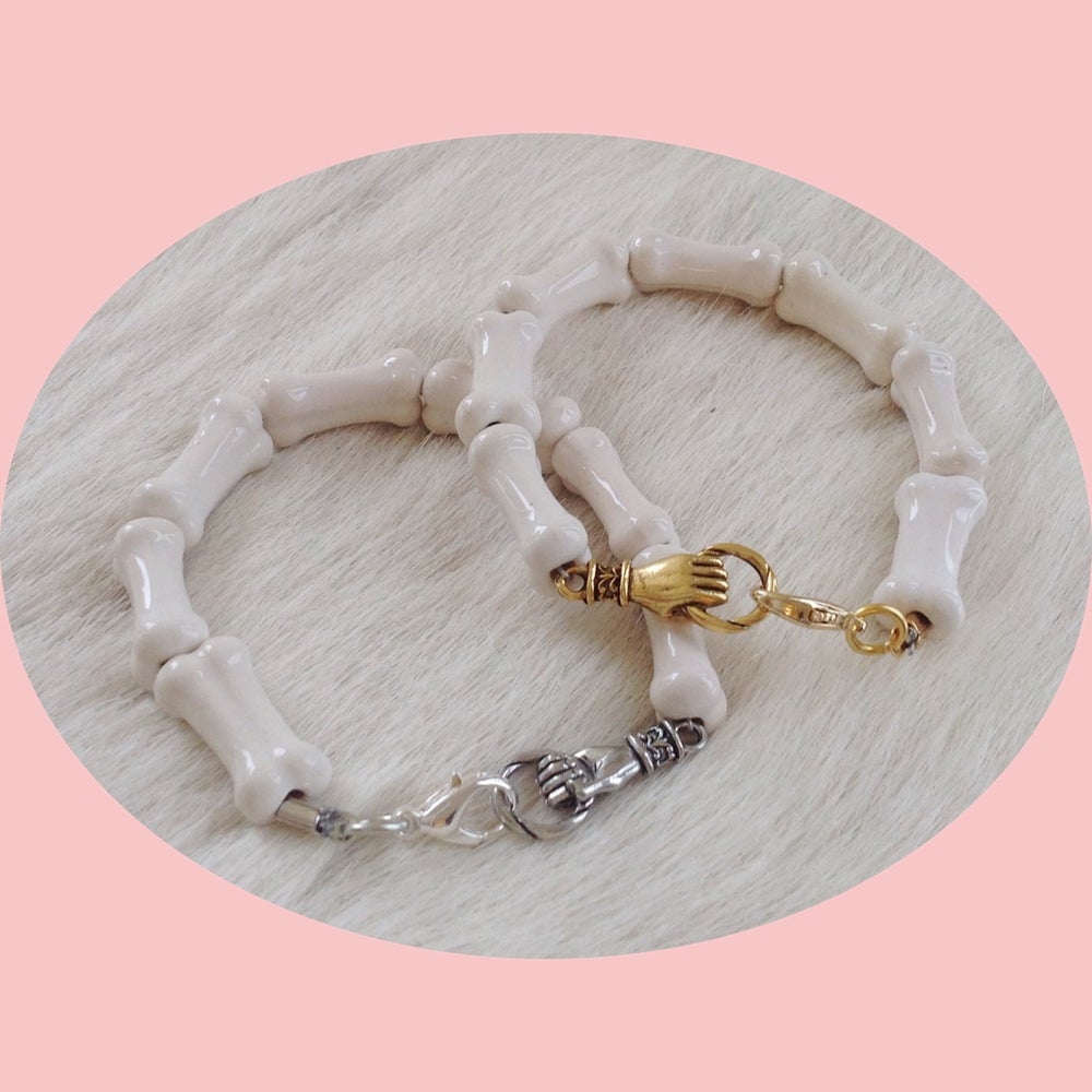 Image of Ceramic bone bracelet