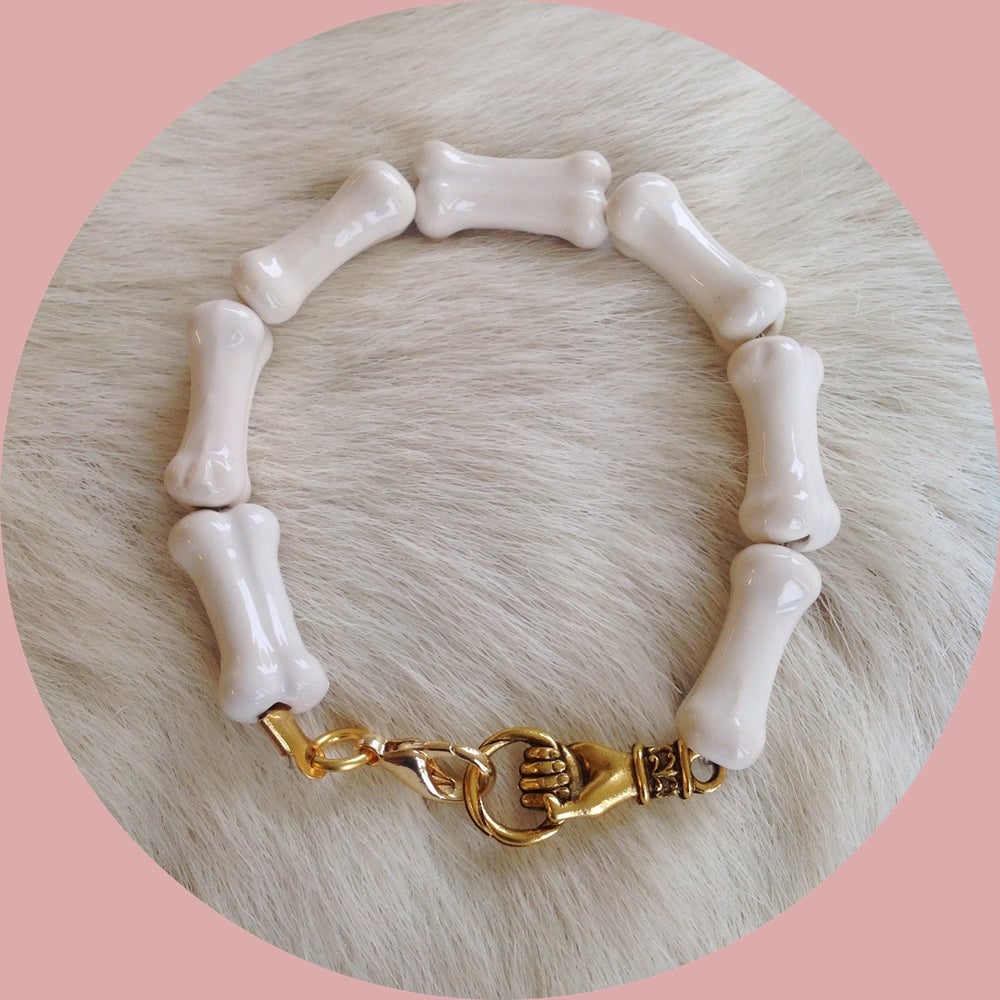 Image of Ceramic bone bracelet