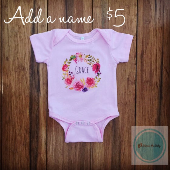 Image of Floral Crown Onesie