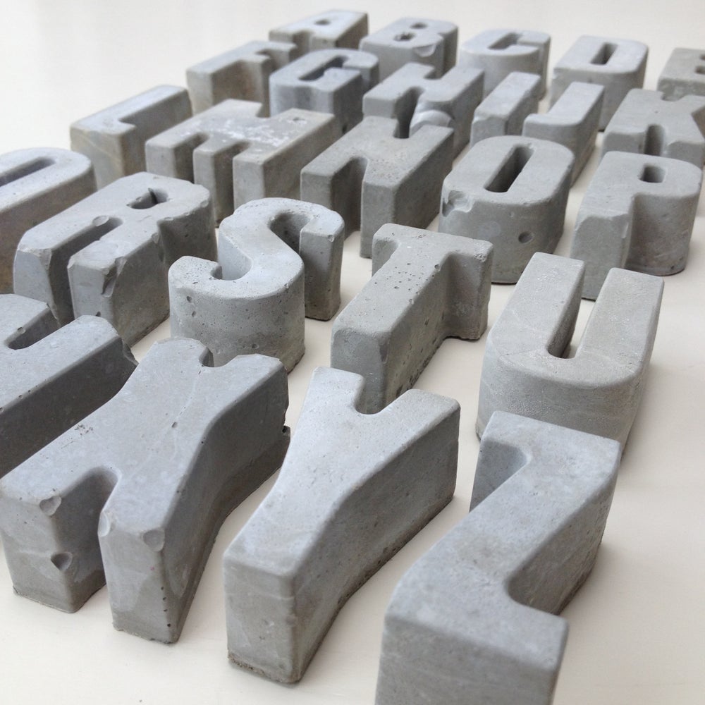 Concrete letters / An Artful Life