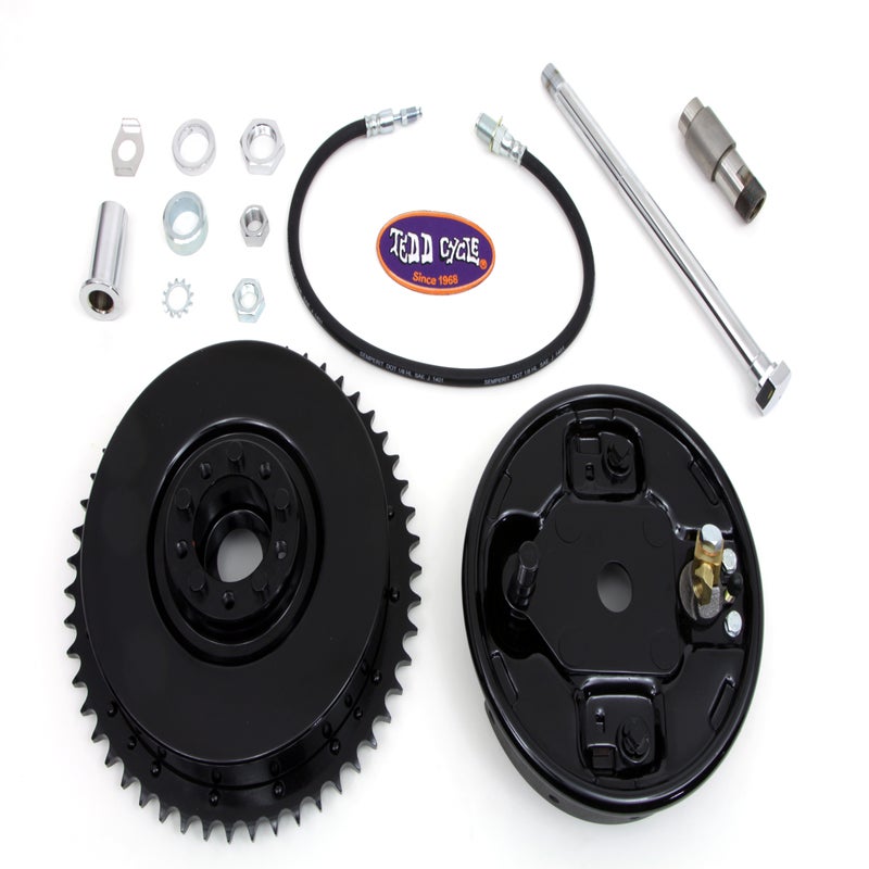 Give It Full Throttle — 19581966 Harley Davidson FL Rear Brake Drum Assembly Black