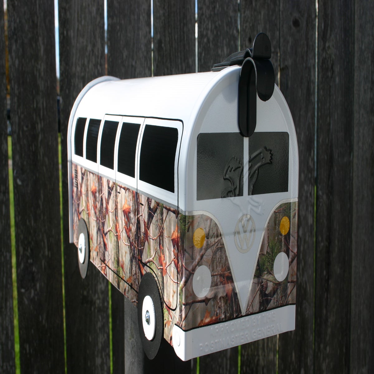 Camouflage Volkswagen Bus Mailbox by TheBusBox - Camo Hunt Hunting ...