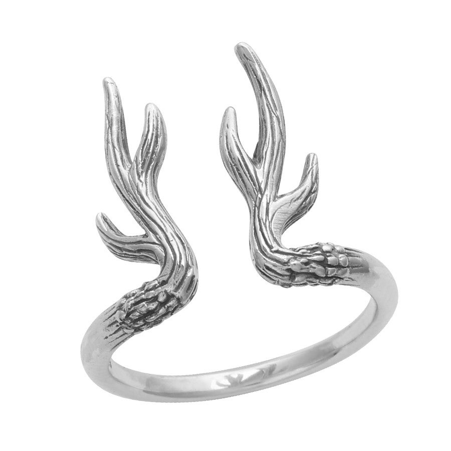 Empty Casket Jewellery — Sterling Silver Antler Ring