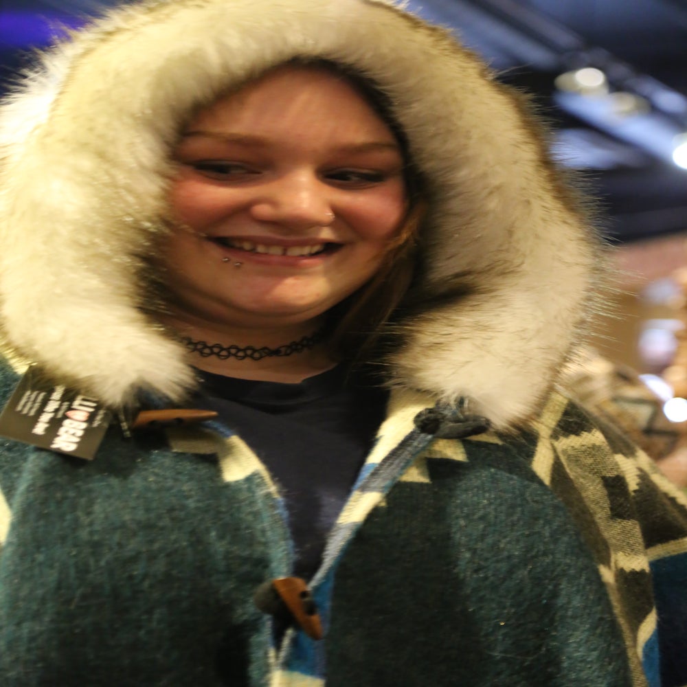 Aztek Ecuador Blanket Cape with Fur Fringe / Bolli Bears by Bolli Imports