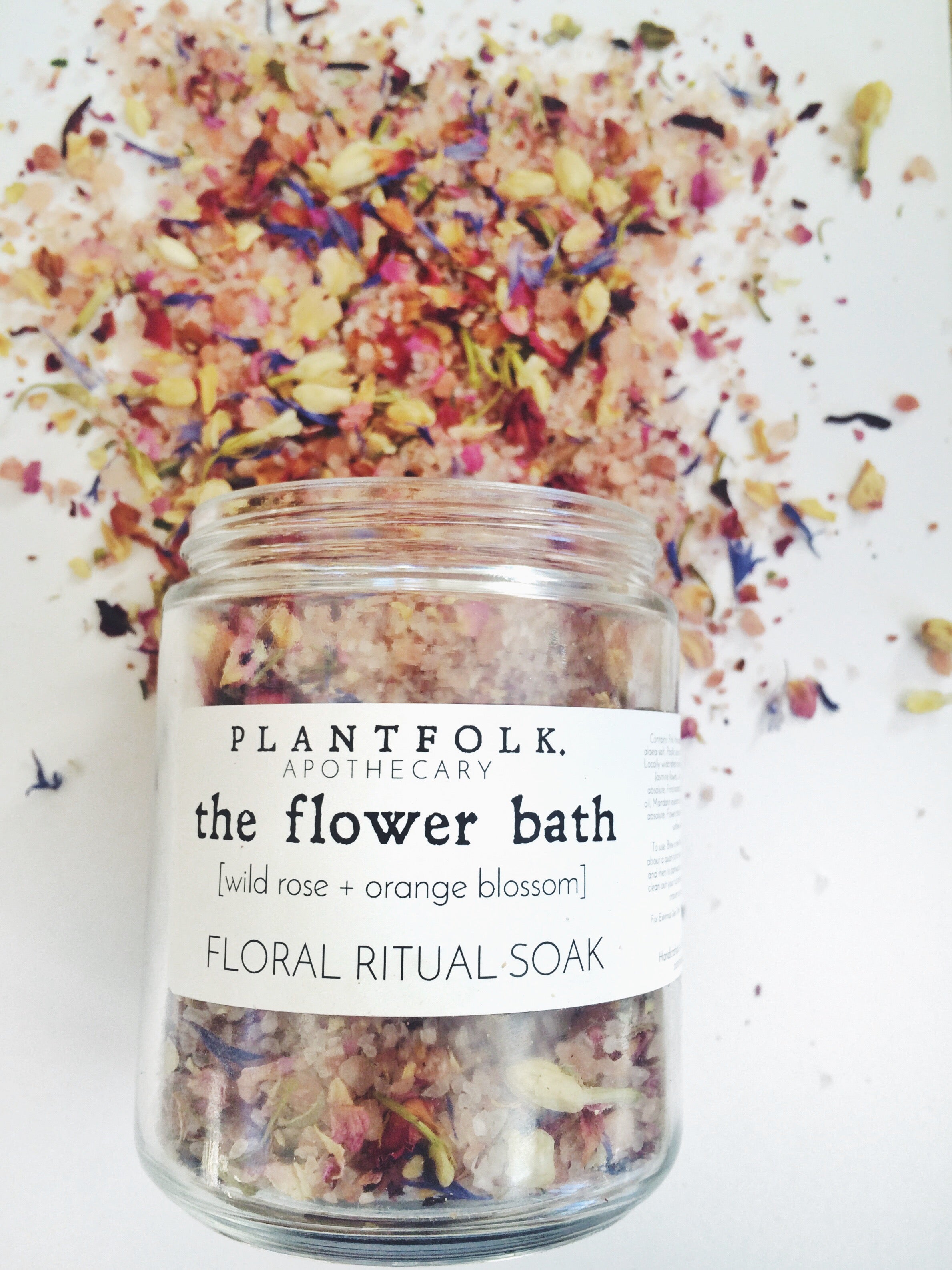 the flower bath {wild rose + orange blossom} floral ritual soak