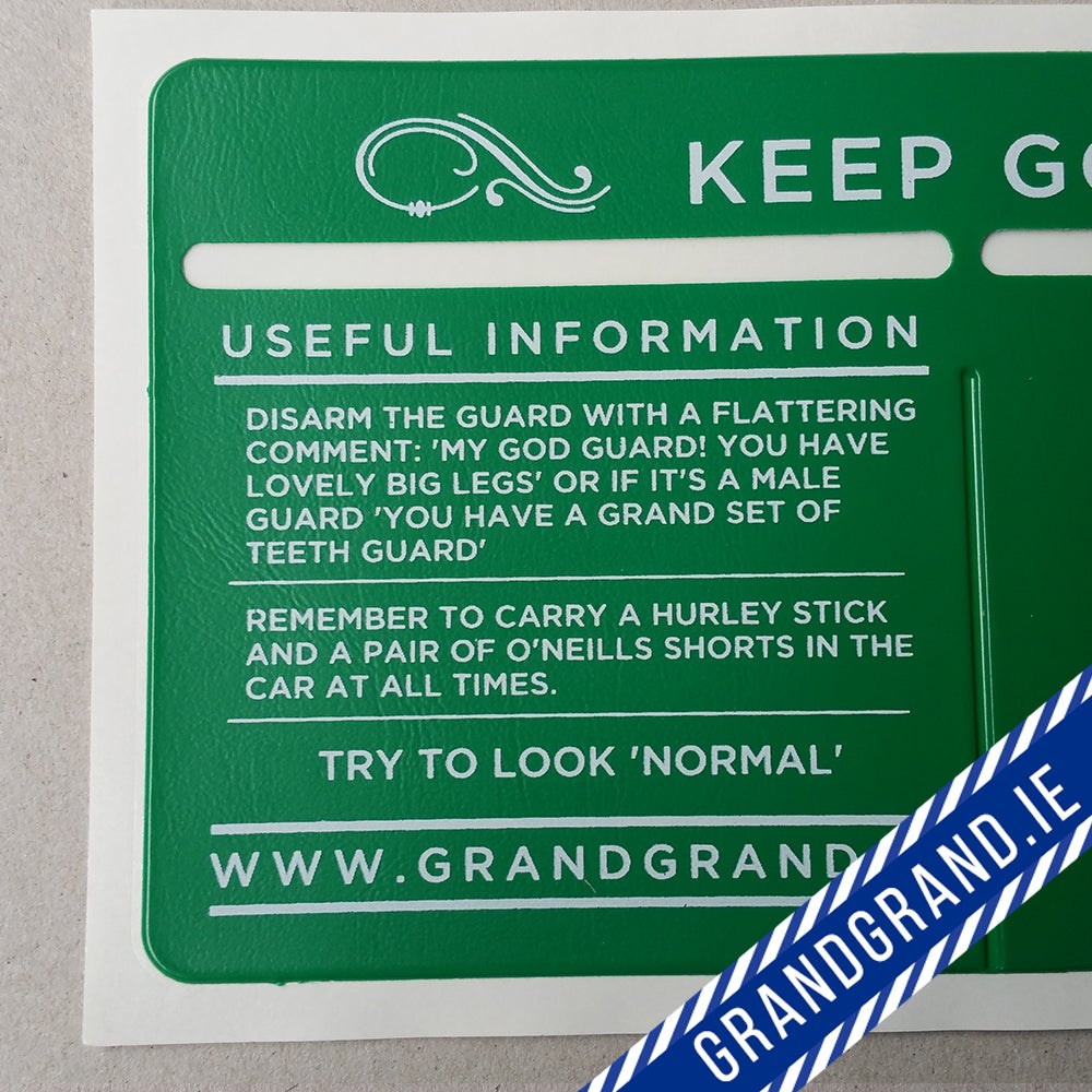 Image of ‘YOU'RE LOOKING WELL GUARD’ Tax/Insurance/NCT Disc Holder