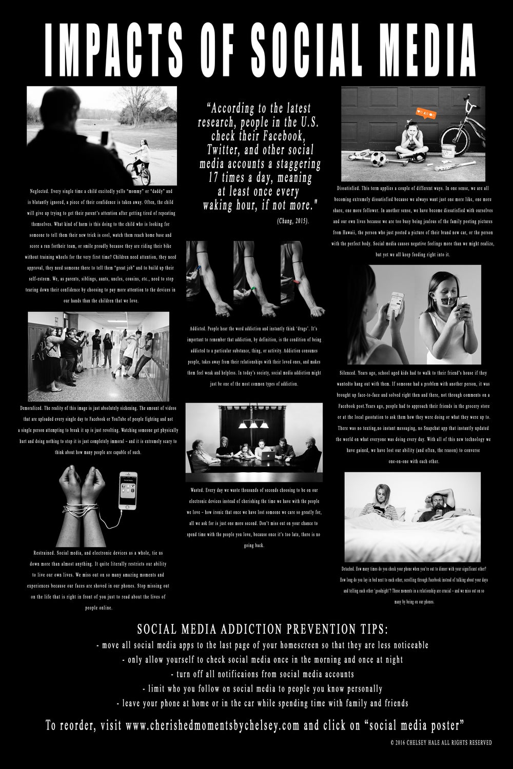 Cherished Moments Products — Impacts of Social Media Poster