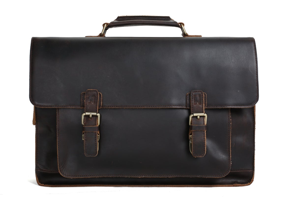 MoshiLeatherBag - Handmade Leather Bag Manufacturer — 17&#39;&#39; Handmade Leather Laptop Bag, Man ...