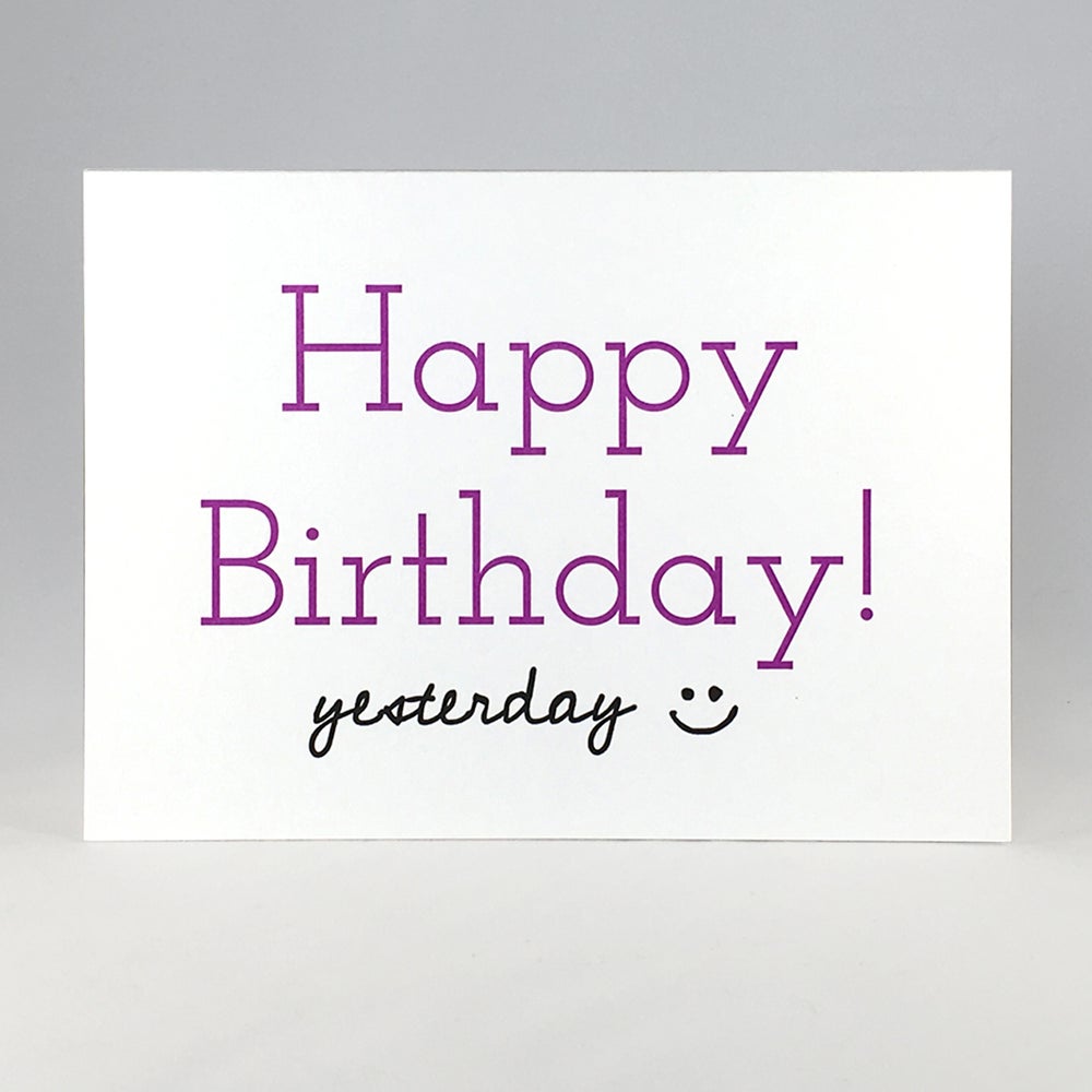 Image of Happy Birthday! yesterday