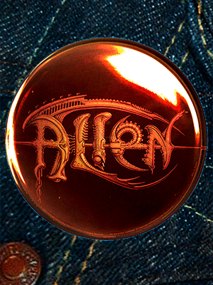 Image of alien monster logo button