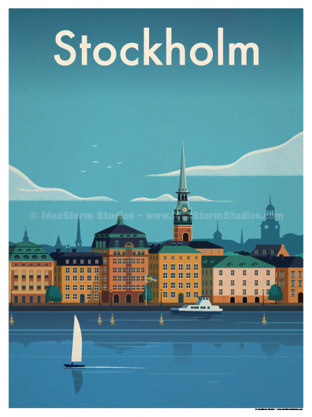 5 border inch Poster â€” Store IdeaStorm Studio Modern Stockholm