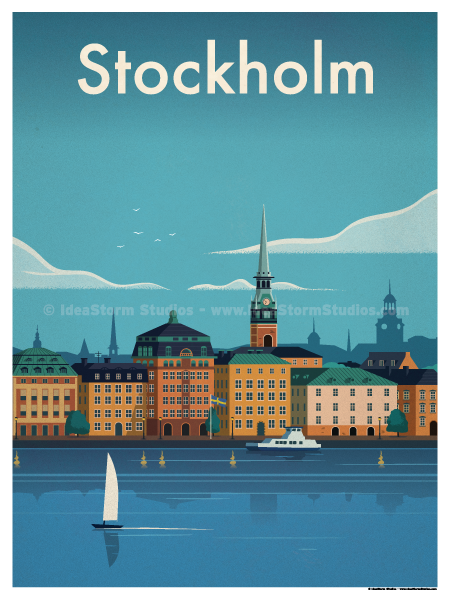 border inch 5 Store Poster Modern â€” Stockholm Studio IdeaStorm