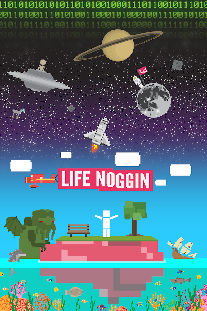 Life Noggin Poster | Keep On Thinking - 667 x 1000 png 511kB