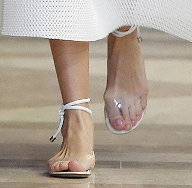 clear sandals