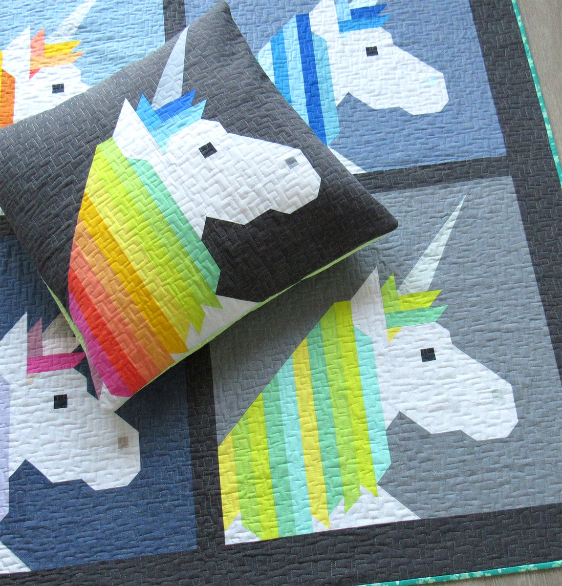 Patterns by Elizabeth Hartman — LISA THE UNICORN pdf quilt pattern