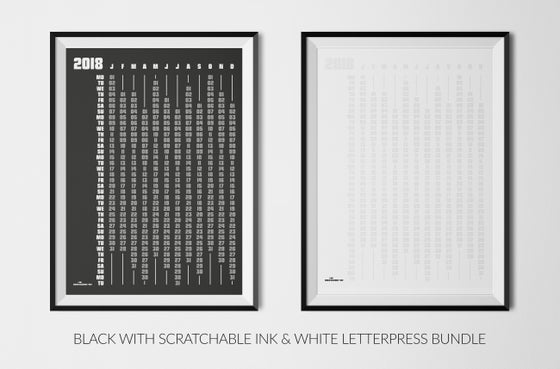 black and white calendars