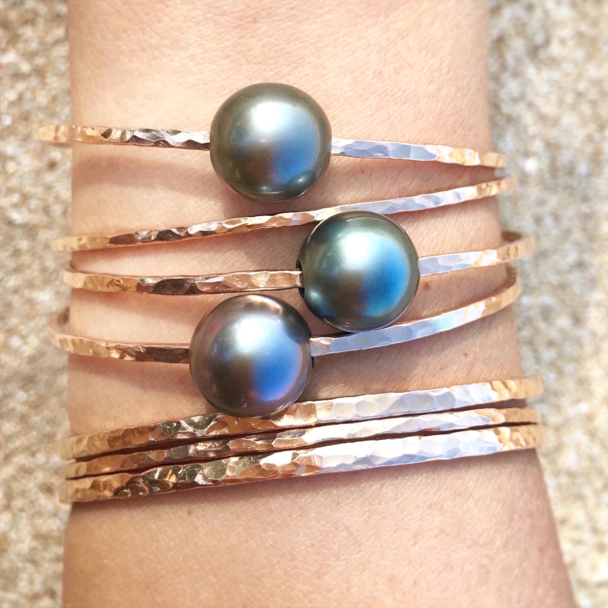 Tahitian Pearl Bangle Owlette Hawaii