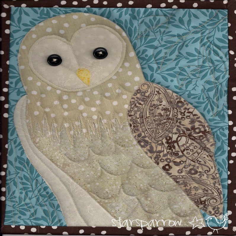 StarSparrow — Barn Owl Quilt, Cleo