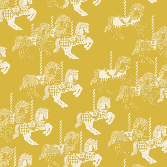 Mini Moderns — Fayre's Fair Wallpaper - Mustard