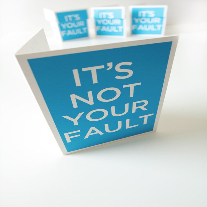 Image of It's someone's fault. You Decide. A6 greeting card