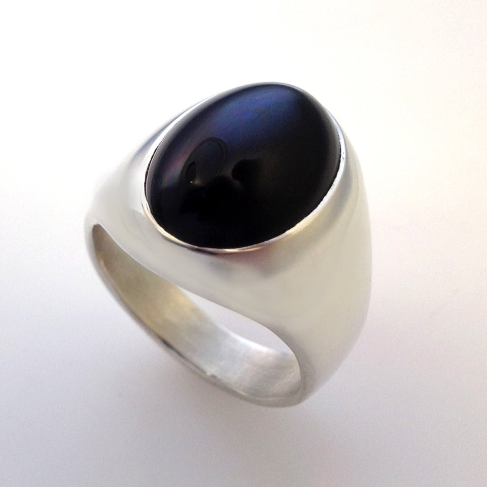 mens onyx rings