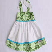 Image of Sweet Summer Halter Dress- Lime Twist